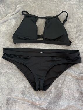 Adore Me Demi Black Cutout Bikini Set - Size M Top / L Bottom